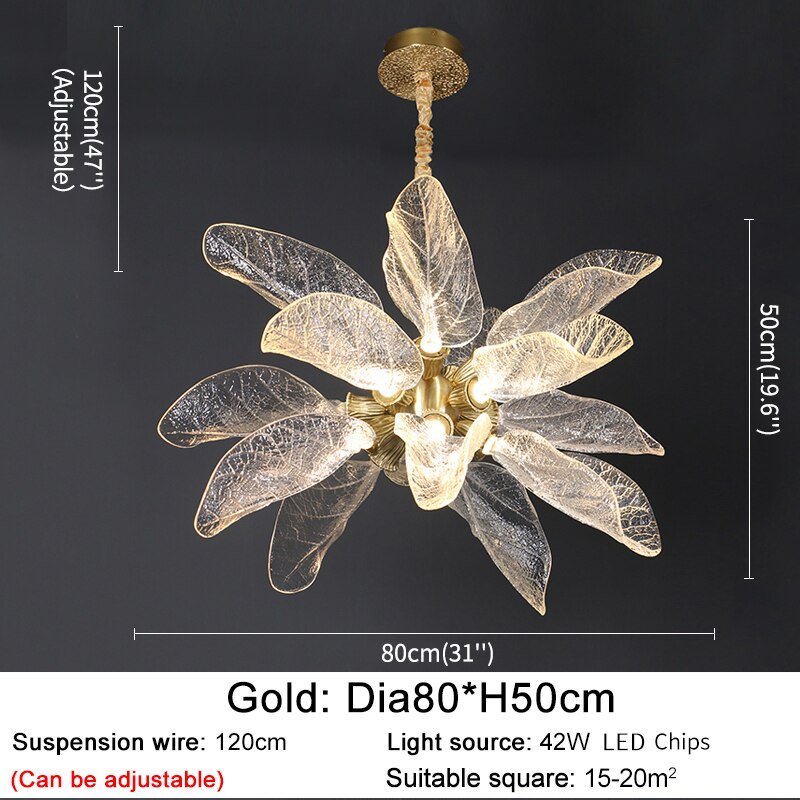 Petals Nest Crystal Chandelier: Stunning Home Lighting-MinimalisticDecor.com