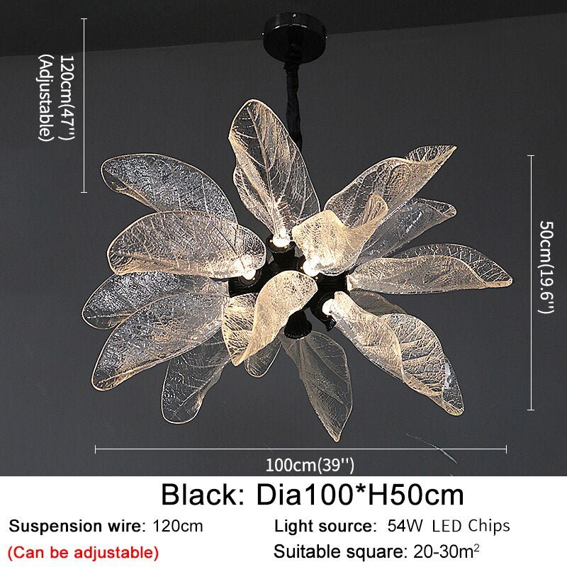 Petals Nest Crystal Chandelier: Stunning Home Lighting-MinimalisticDecor.com