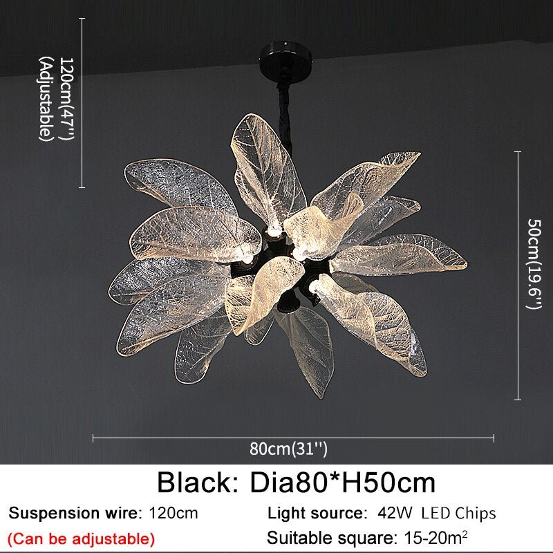 Petals Nest Crystal Chandelier: Stunning Home Lighting-MinimalisticDecor.com