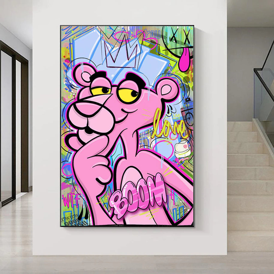 Pink Panther Poster - Modern and Fun-MinimalisticDecor.com