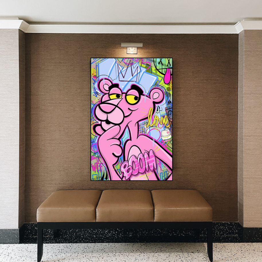 Pink Panther Poster - Modern and Fun-MinimalisticDecor.com