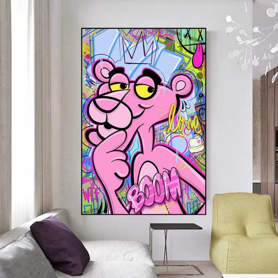 Pink Panther Poster - Modern and Fun-MinimalisticDecor.com