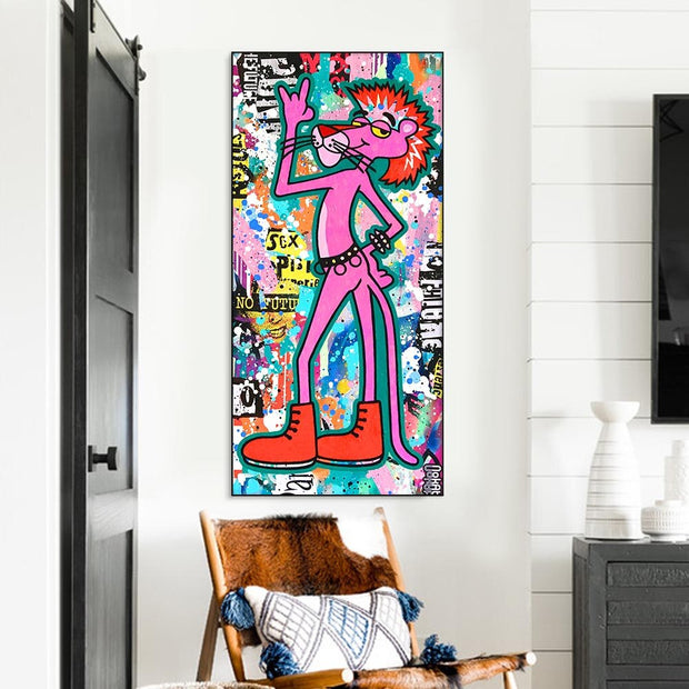 Pink Panther Poster - Modern Artistic Flair-MinimalisticDecor.com