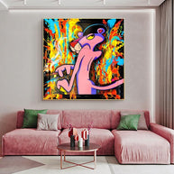 Pink Panther Poster - Nostalgic Cartoon Charm-MinimalisticDecor.com