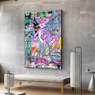 Pink Panther Poster - Vibrant Whimsical Canvas-MinimalisticDecor.com