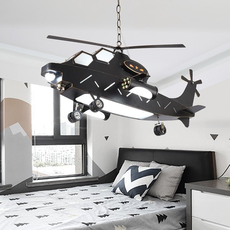 Plane Helicopter Pendant Light - Unique Aircraft Design-MinimalisticDecor.com
