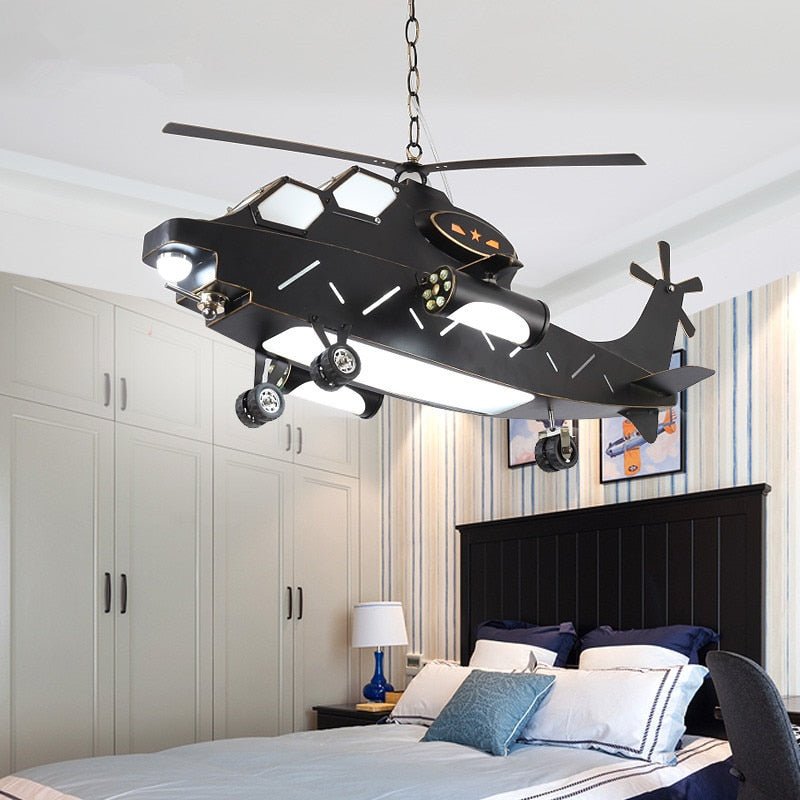 Plane Helicopter Pendant Light - Unique Aircraft Design-MinimalisticDecor.com