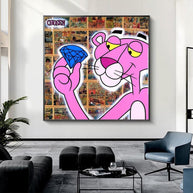 Playful and Expressive - Pink Panther Poster-MinimalisticDecor.com