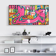 Playful and Stylish - Pink Panther Poster Art-MinimalisticDecor.com