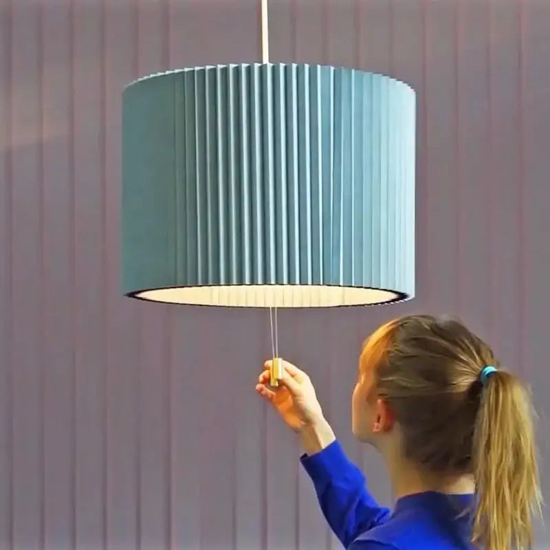 Pleated Fabric Pendant Umbrella Hanging Light-MinimalisticDecor.com