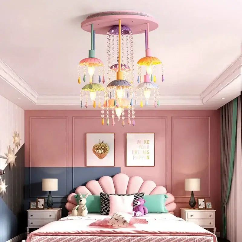 Pony Merry Go Round Pink Ceiling Light-MinimalisticDecor.com