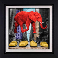 Pop Art Animal Canvas Painting - Elephant and Rhino Wall Art-MinimalisticDecor.com
