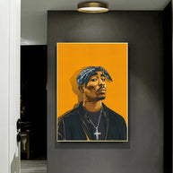 Portrait of TuPac Canvas Wall Art-MinimalisticDecor.com