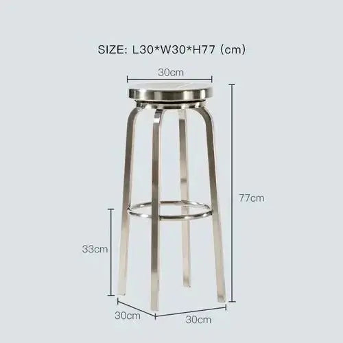 Premium Stainless Steel Bar Stool – Sleek & Durable-MinimalisticDecor.com