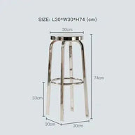 Premium Stainless Steel Bar Stool – Sleek & Durable-MinimalisticDecor.com