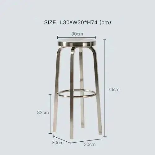Premium Stainless Steel Bar Stool – Sleek & Durable-MinimalisticDecor.com
