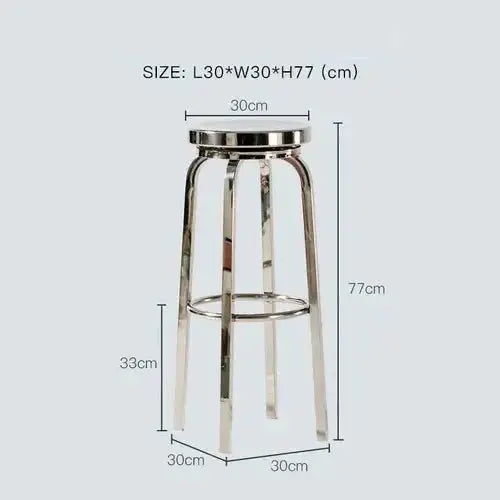 Premium Stainless Steel Bar Stool – Sleek & Durable-MinimalisticDecor.com
