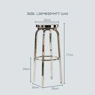 Premium Stainless Steel Bar Stool – Sleek & Durable-MinimalisticDecor.com