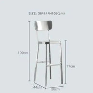 Premium Stainless Steel Bar Stool – Sleek & Durable-MinimalisticDecor.com