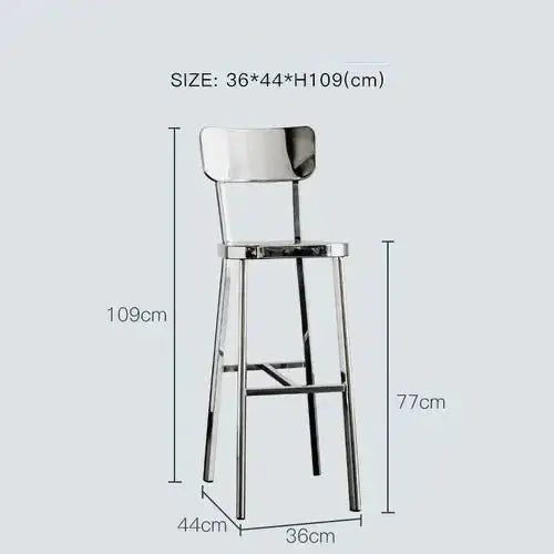 Premium Stainless Steel Bar Stool – Sleek & Durable-MinimalisticDecor.com