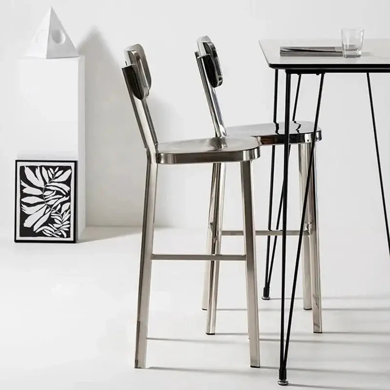 Premium Stainless Steel Bar Stool – Sleek & Durable-MinimalisticDecor.com