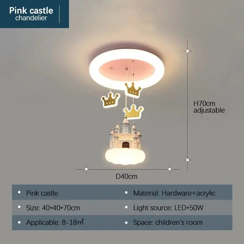 Princess Castle Crown Ceiling Light-MinimalisticDecor.com