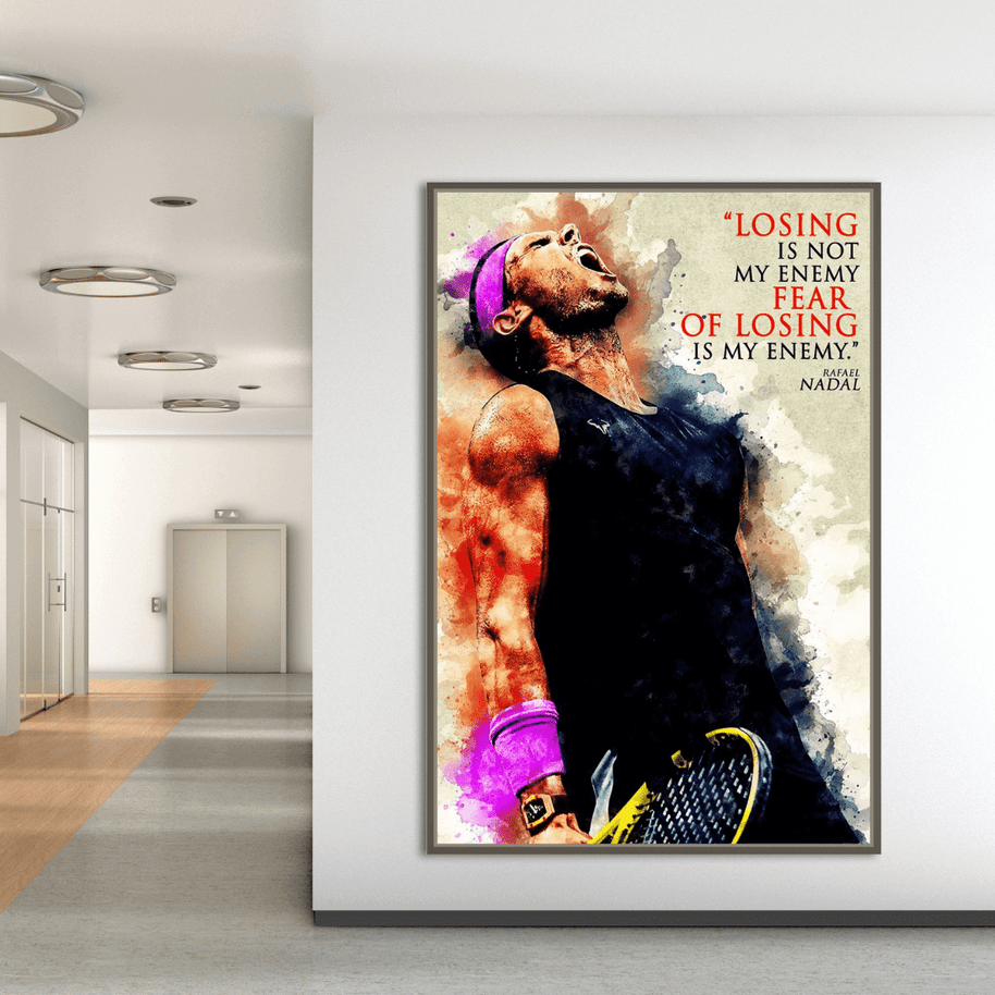 Rafael Nadal Legacy – Tennis Icon Wall Art-MinimalisticDecor.com