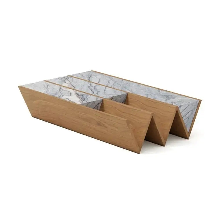 Rectanglular Wood Angel Coffee Table-MinimalisticDecor.com