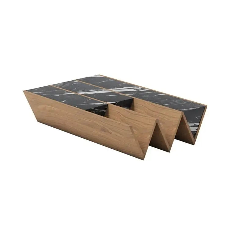 Rectanglular Wood Angel Coffee Table-MinimalisticDecor.com