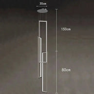 Rectangular Pendants Staircase Chandelier Lighting-MinimalisticDecor.com