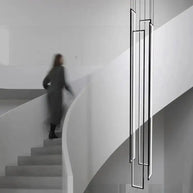 Rectangular Pendants Staircase Chandelier Lighting-MinimalisticDecor.com