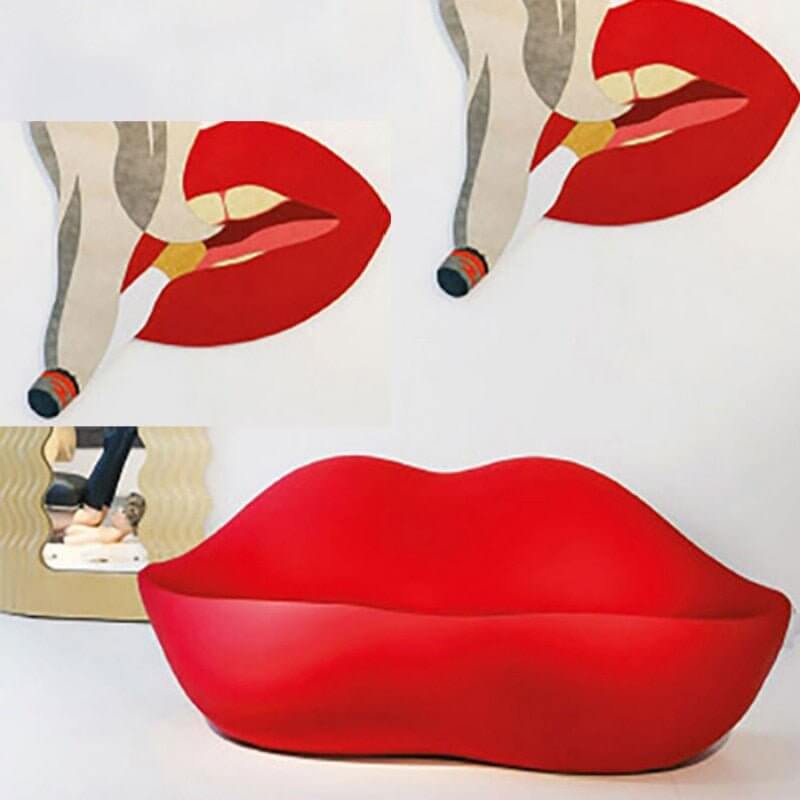 Red Lips Sofa Set-MinimalisticDecor.com