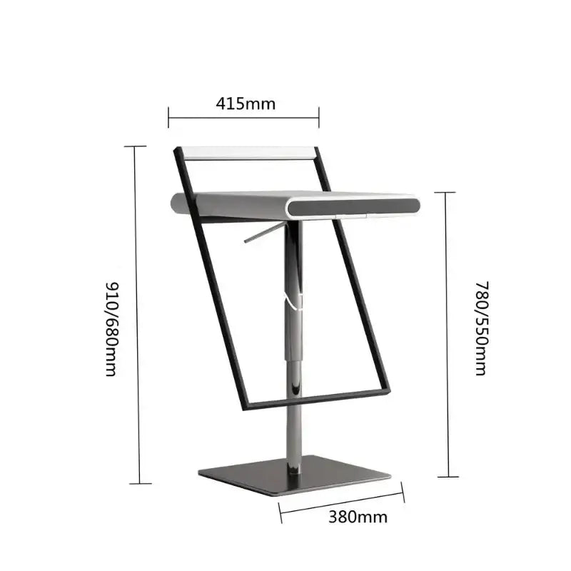 Relaxing Swivel Adjustable Height Bar Chair – Comfort Meets Modern Functionality-MinimalisticDecor.com