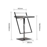 Relaxing Swivel Adjustable Height Bar Chair – Comfort Meets Modern Functionality-MinimalisticDecor.com