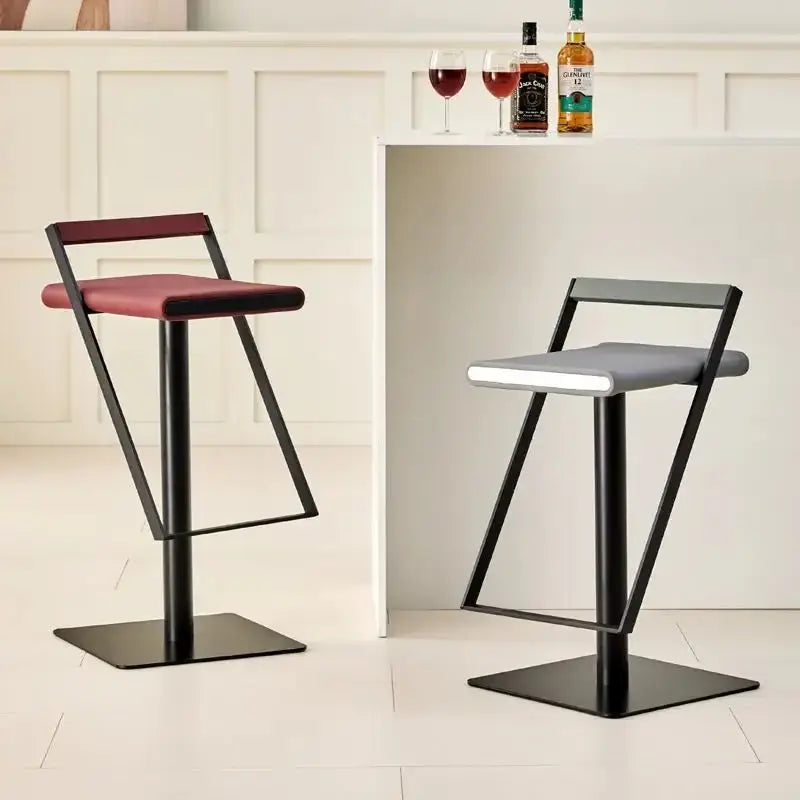 Relaxing Swivel Adjustable Height Bar Chair – Comfort Meets Modern Functionality-MinimalisticDecor.com