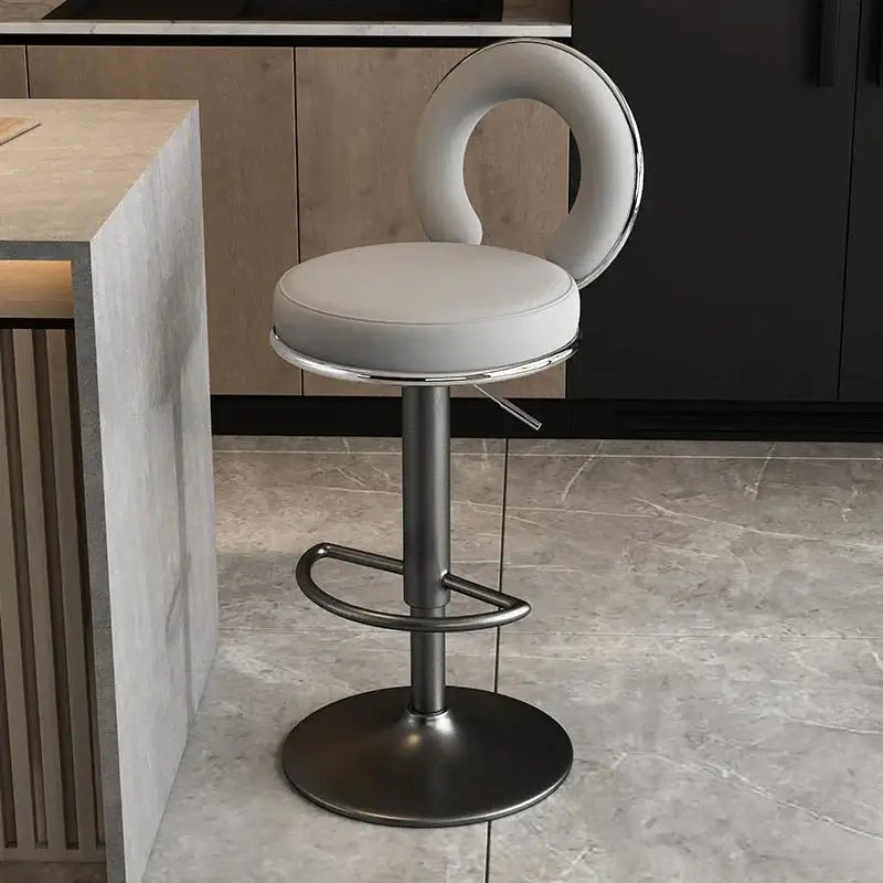 Relaxing Swivel Altos Metal Backrest Bar Stools-MinimalisticDecor.com