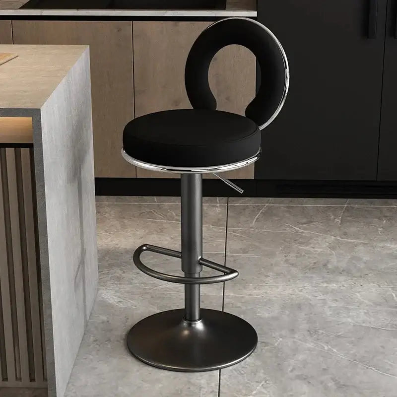 Relaxing Swivel Altos Metal Backrest Bar Stools-MinimalisticDecor.com