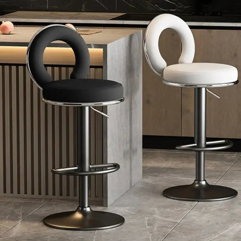 Relaxing Swivel Altos Metal Backrest Bar Stools-MinimalisticDecor.com