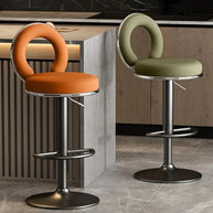 Relaxing Swivel Altos Metal Backrest Bar Stools-MinimalisticDecor.com
