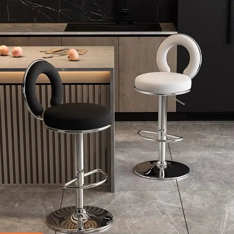 Relaxing Swivel Altos Metal Backrest Bar Stools-MinimalisticDecor.com
