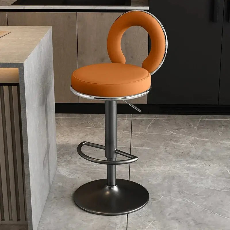 Relaxing Swivel Altos Metal Backrest Bar Stools-MinimalisticDecor.com