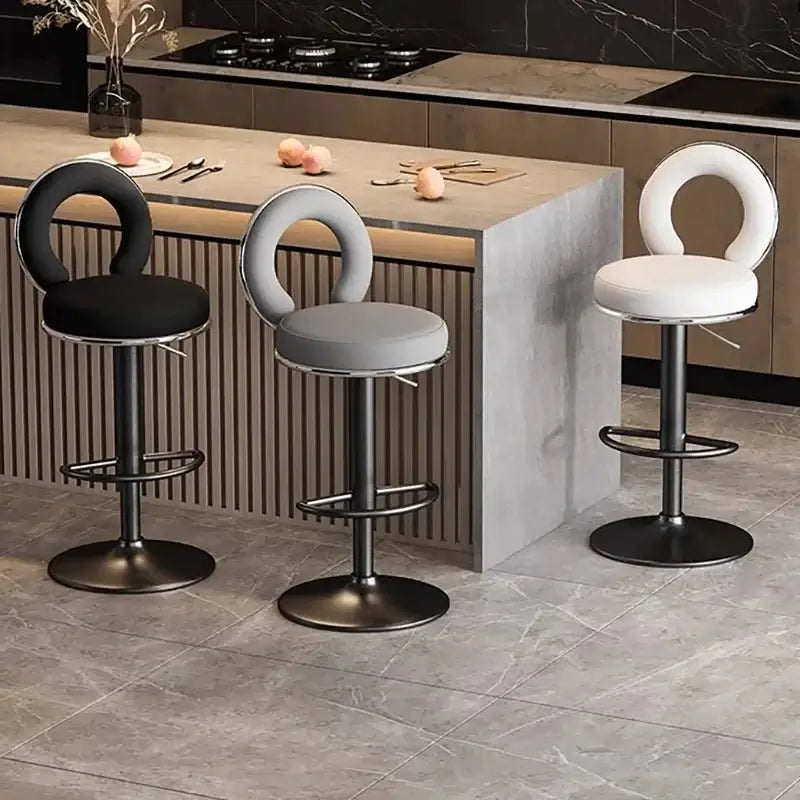 Relaxing Swivel Altos Metal Backrest Bar Stools-MinimalisticDecor.com