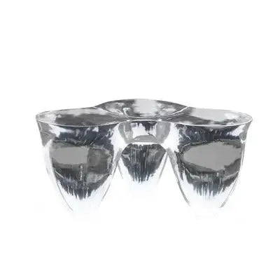 Resin Figurine Glass Coffee Table-MinimalisticDecor.com