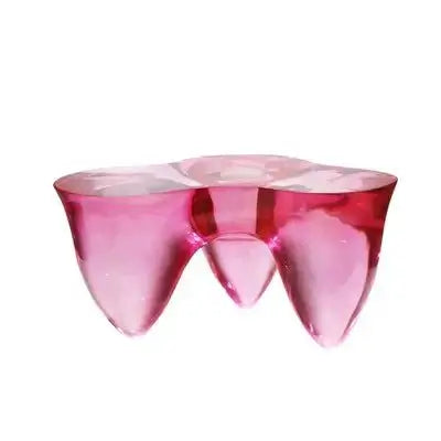Resin Figurine Glass Coffee Table-MinimalisticDecor.com