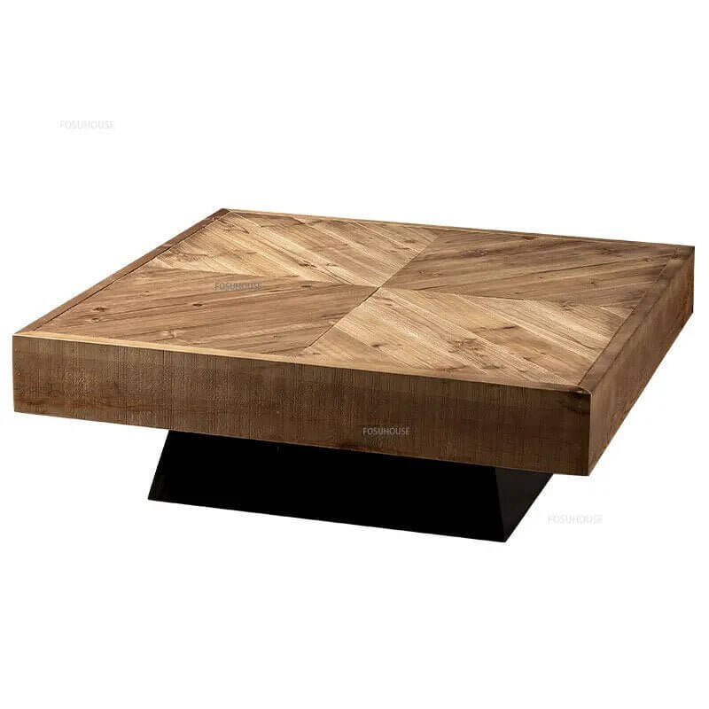 Retro Nordic Solid Wood Coffee Table-MinimalisticDecor.com