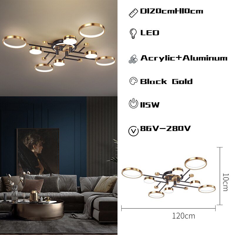 Rings Chandelier: Illuminate Your Space with Style-MinimalisticDecor.com