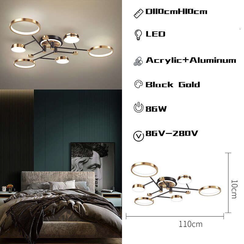 Rings Chandelier: Illuminate Your Space with Style-MinimalisticDecor.com