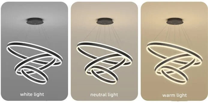 Rings LED Staircase Chandelier: Unparalleled Elegance-MinimalisticDecor.com