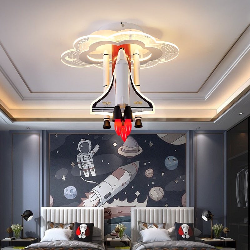 Rocket Astronaut LED Kids Room Ceiling Light-MinimalisticDecor.com
