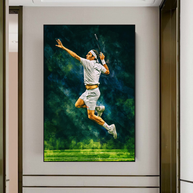 Roger Federer Canvas Wall Art - Legendary Sports Decor-MinimalisticDecor.com